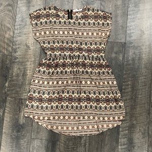Aztec Print Tie Back Dress Forever 21